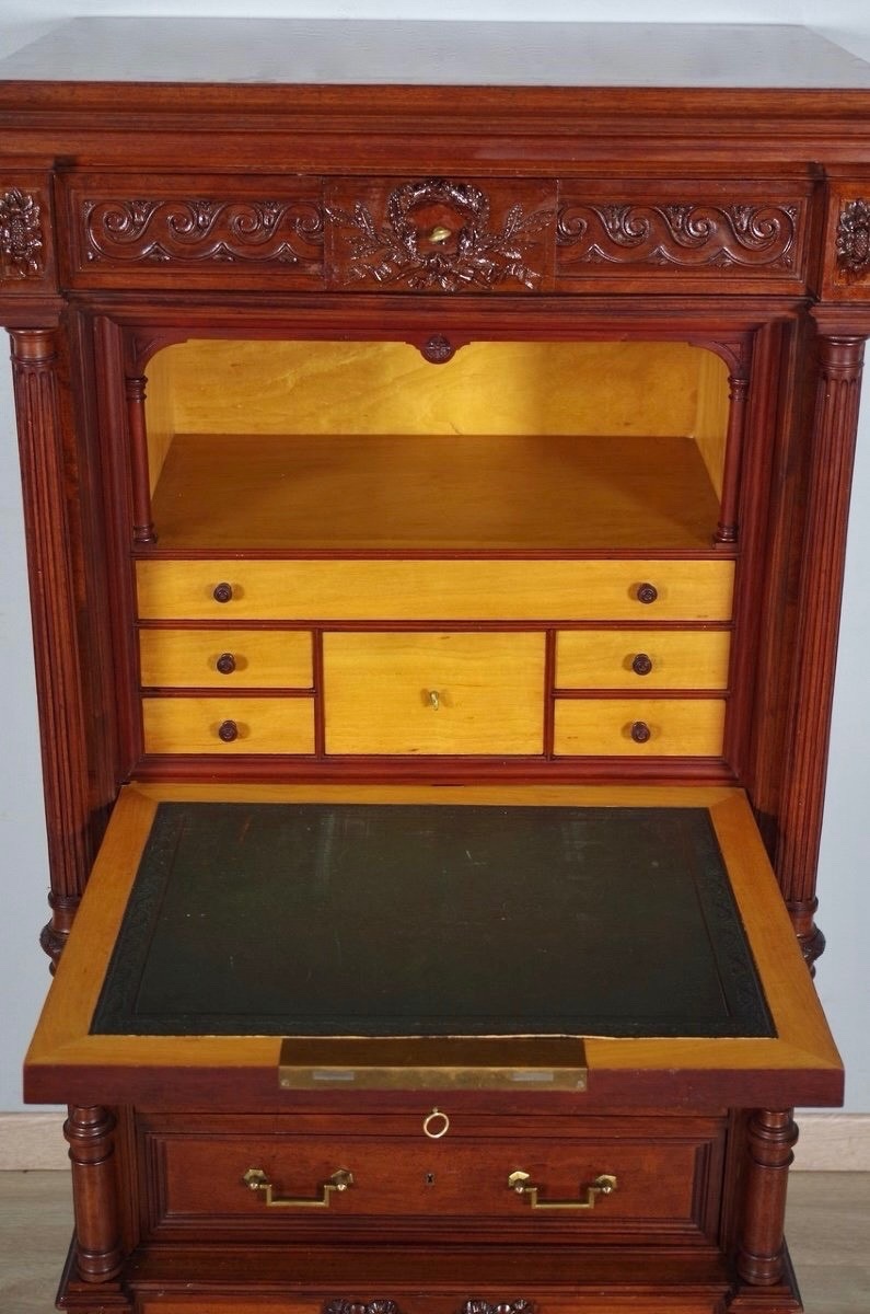 Krieger - Louis XVI Style Mahogany Secretaire-photo-3