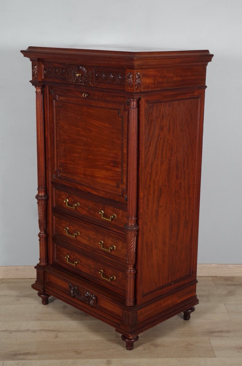 Krieger - Louis XVI Style Mahogany Secretaire-photo-3