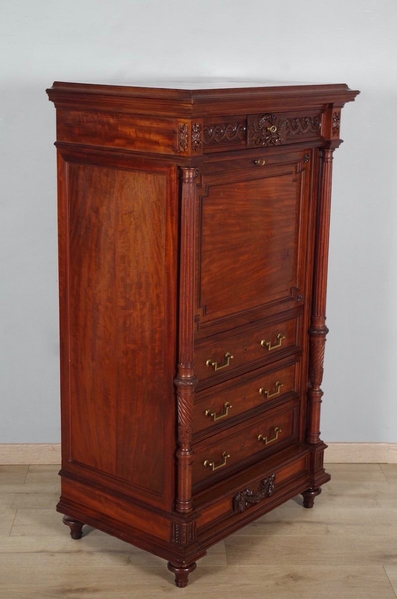 Krieger - Louis XVI Style Mahogany Secretaire-photo-1