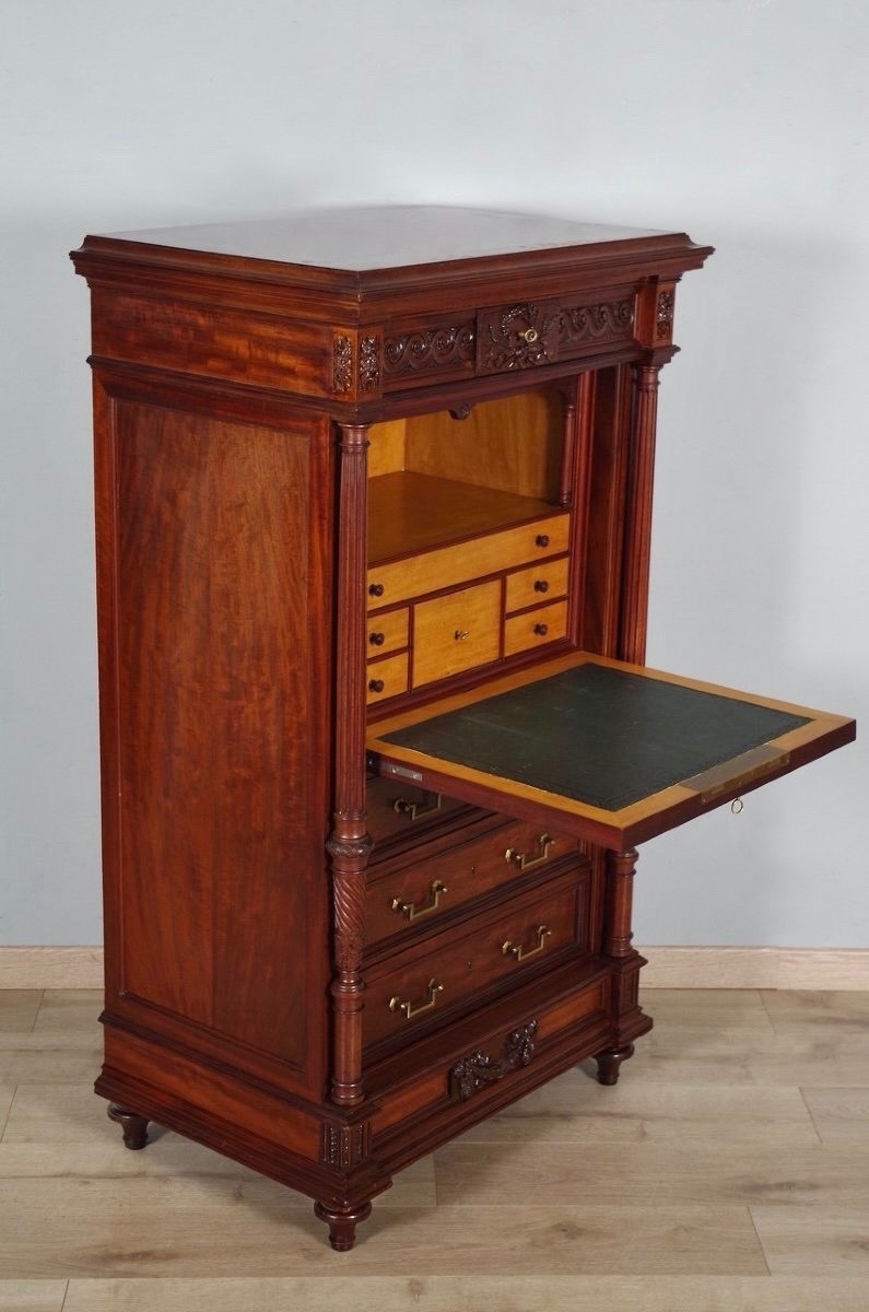 Krieger - Louis XVI Style Mahogany Secretaire-photo-2