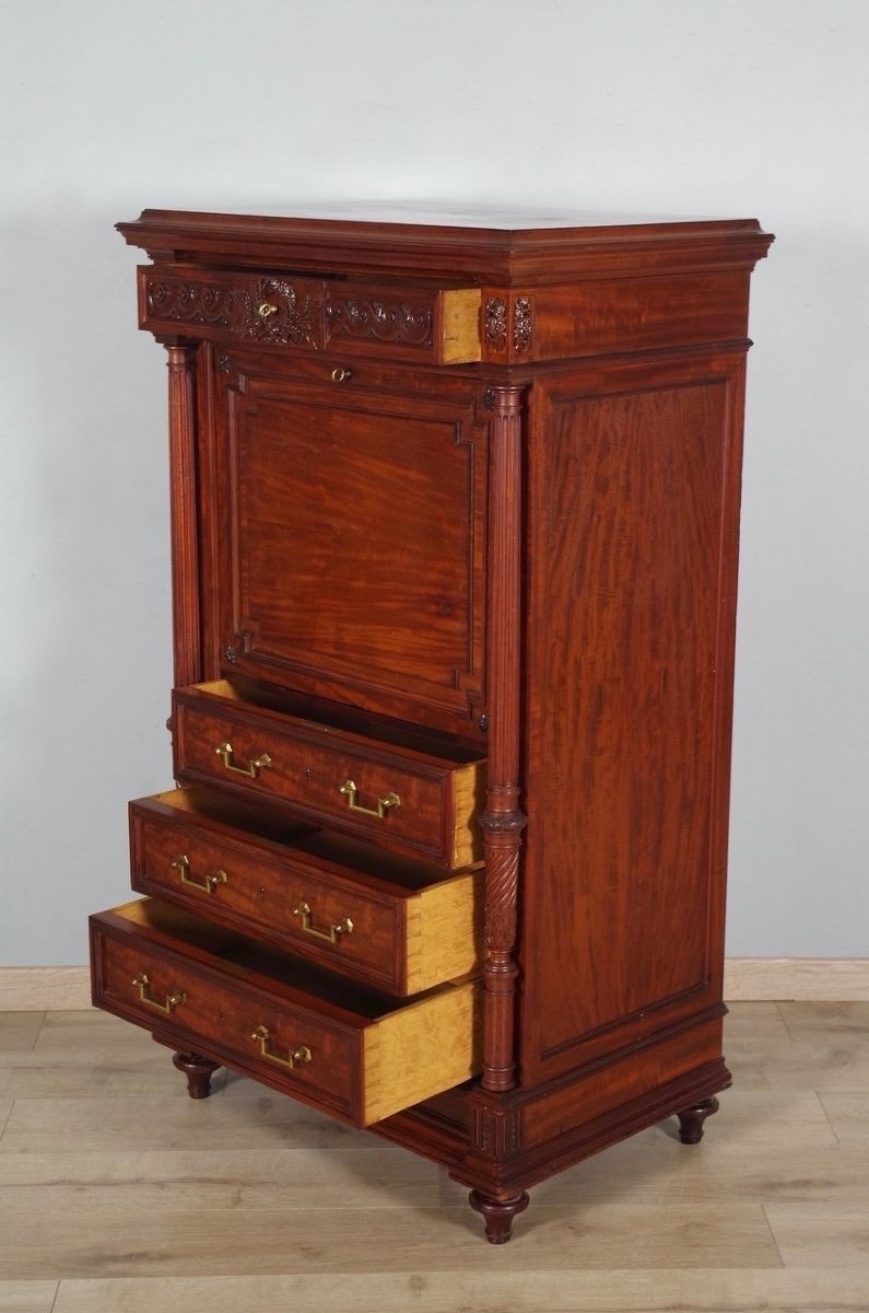 Krieger - Louis XVI Style Mahogany Secretaire-photo-4