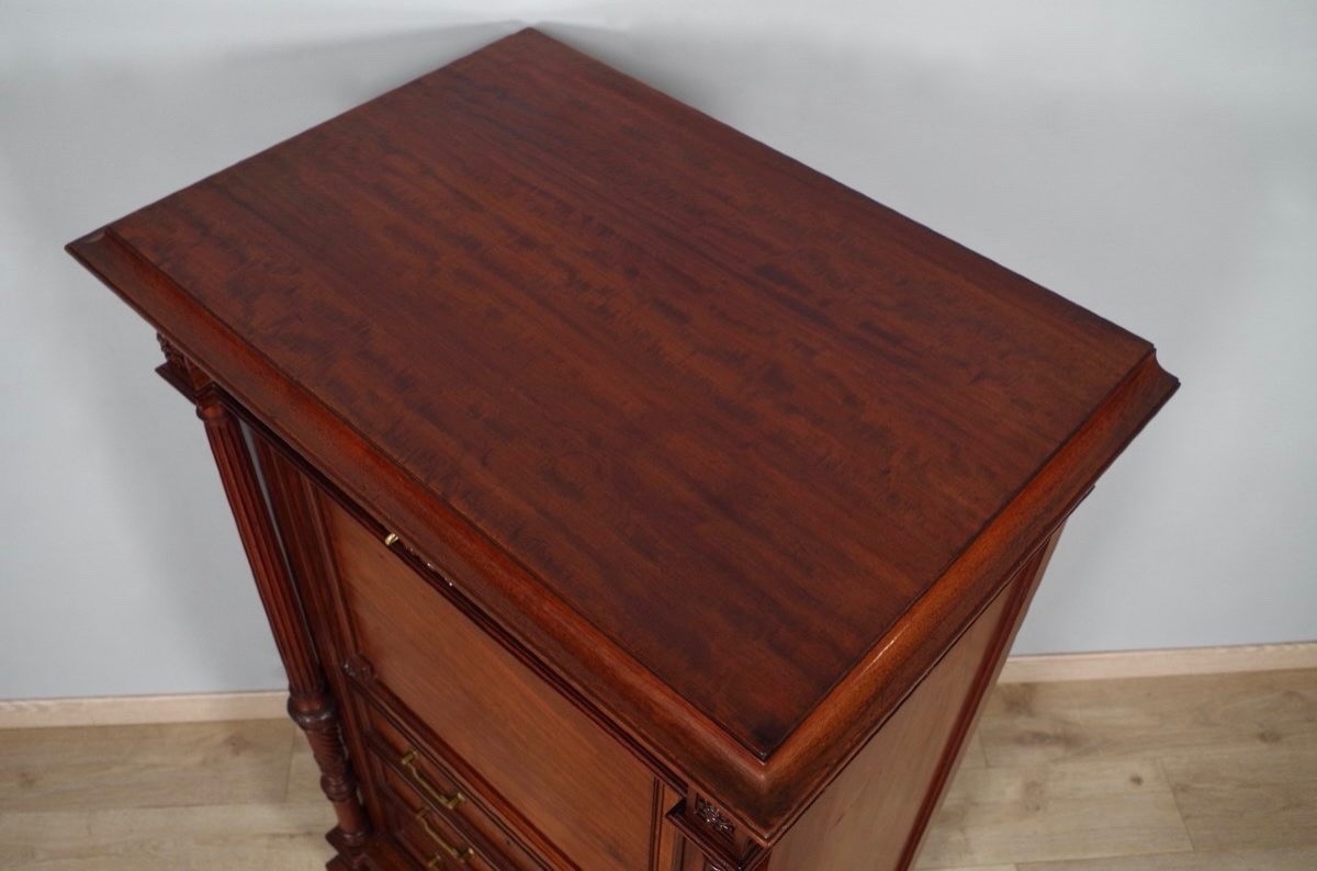 Krieger - Louis XVI Style Mahogany Secretaire-photo-5