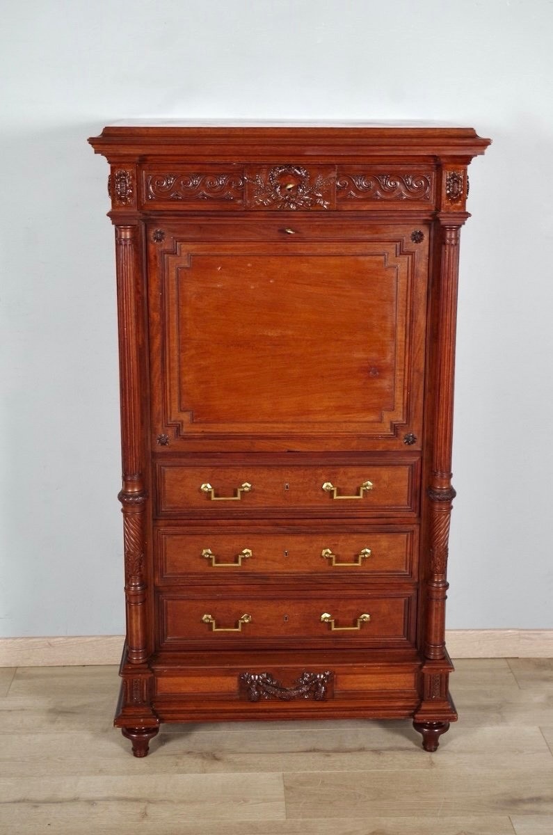 Krieger - Louis XVI Style Mahogany Secretaire