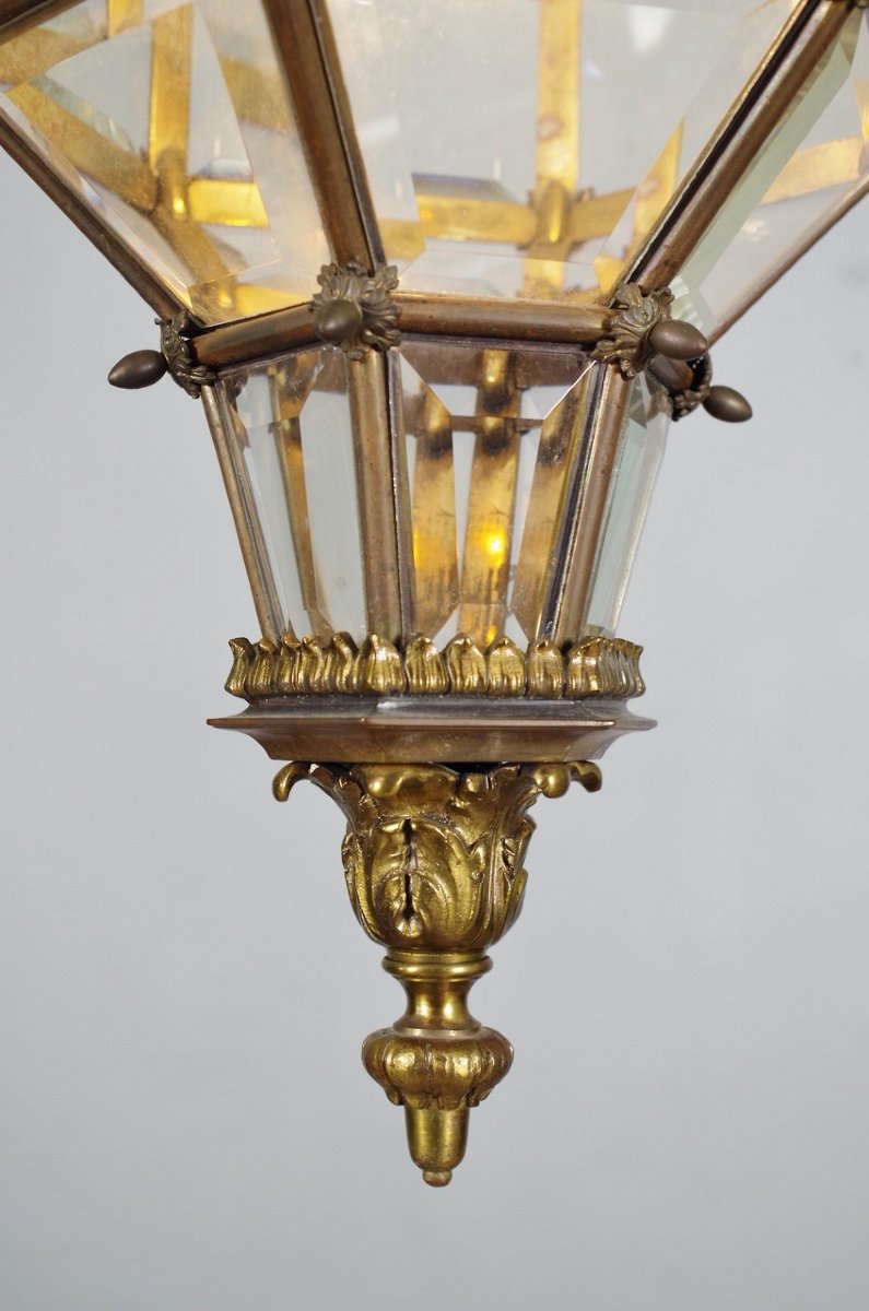 Lanterne style Régence en bronze-photo-1