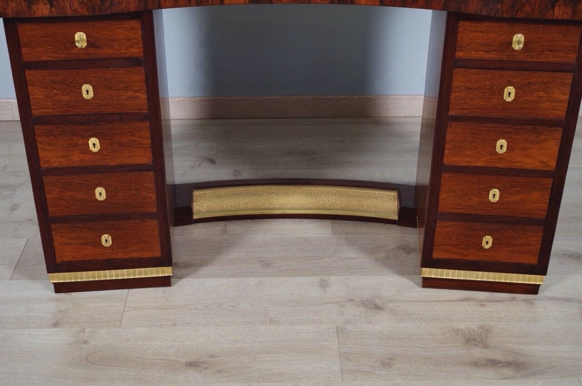 Christian Krass - bureau et fauteuil Art déco style Ruhlmann-photo-4