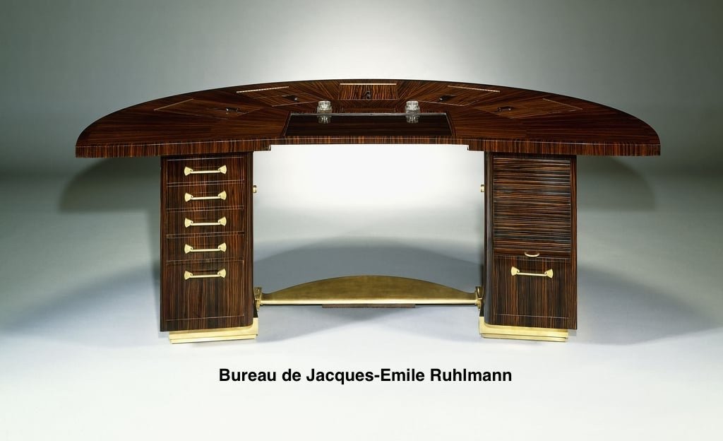 Christian Krass - Ruhlmann Style Art-deco Desk And Armchair-photo-8