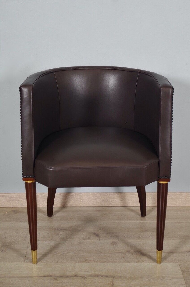 Christian Krass - bureau et fauteuil Art déco style Ruhlmann-photo-4