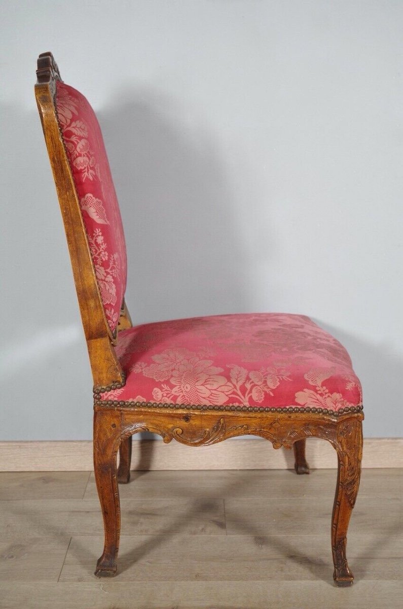 Paire de chaises époque Régence estampillées Tilliard-photo-3