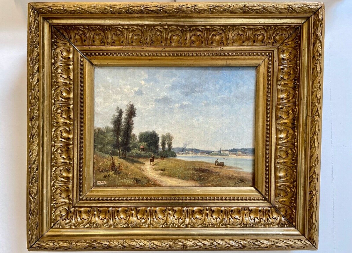 Horace Antoine FONVILLE : bord de fleuve