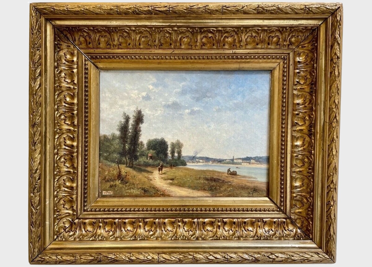 Horace Antoine FONVILLE : bord de fleuve