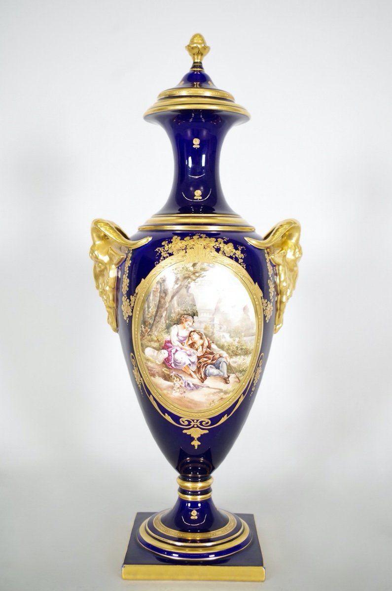 Samson: Pair Of Sèvres Style Porcelain Vases-photo-2