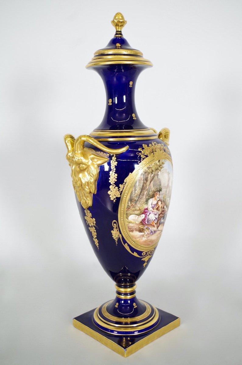 Samson: Pair Of Sèvres Style Porcelain Vases-photo-3