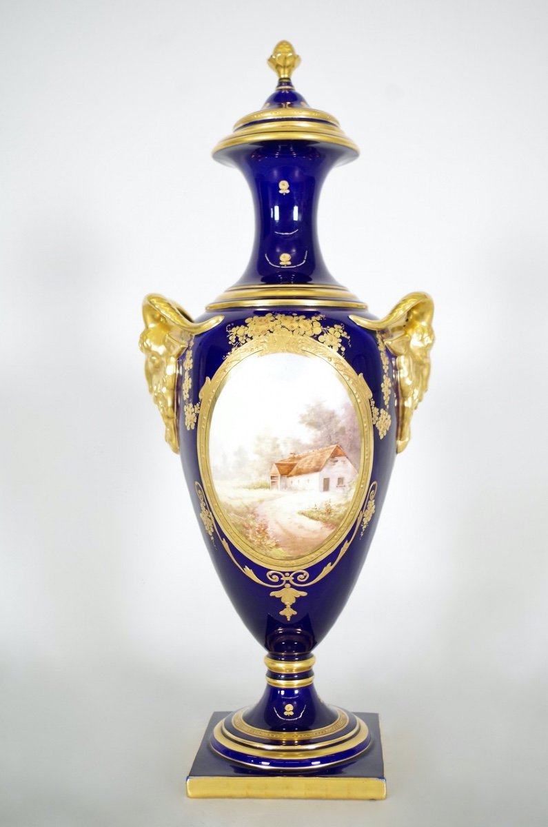 Samson: Pair Of Sèvres Style Porcelain Vases-photo-7