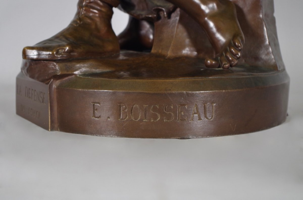 Emile Boisseau : bronze La Défense du Foyer-photo-7
