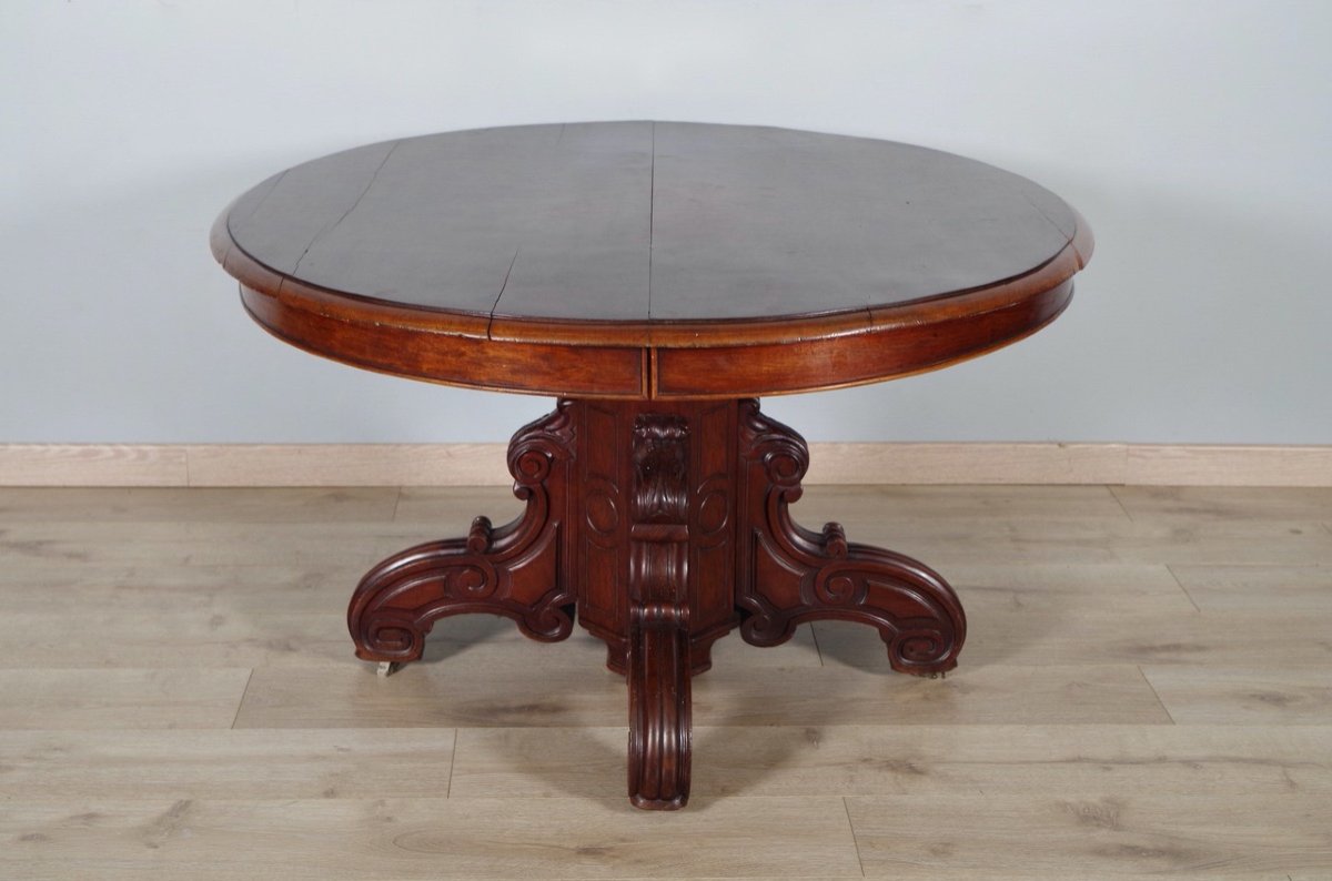Napoleon III Dining Room Pedestal Table-photo-2