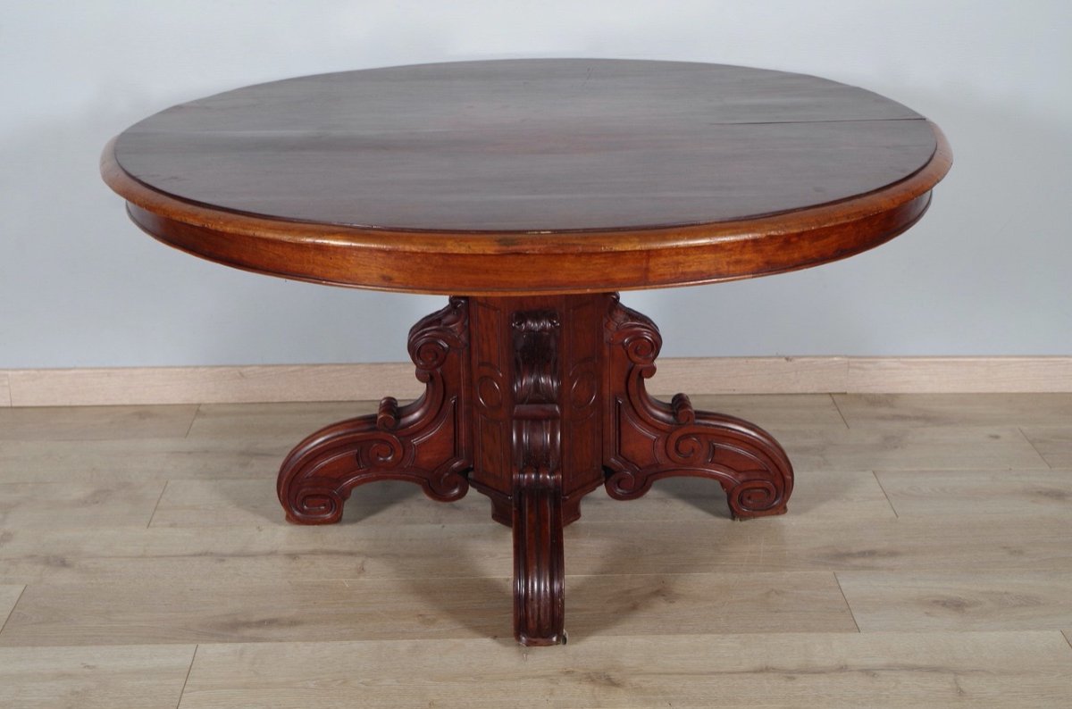 Napoleon III Dining Room Pedestal Table-photo-4