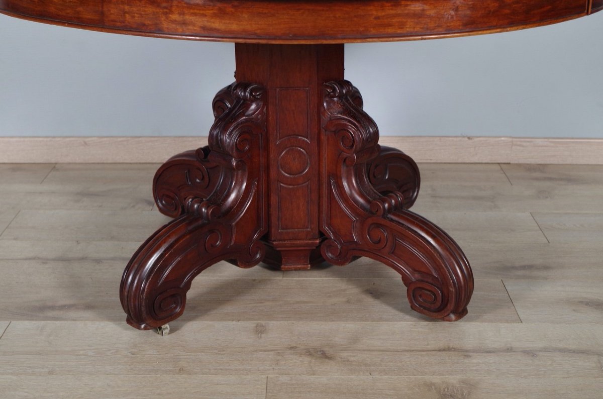 Napoleon III Dining Room Pedestal Table-photo-2