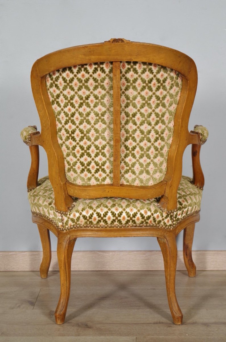 Quatre fauteuils cabriolets époque Louis XV -photo-8
