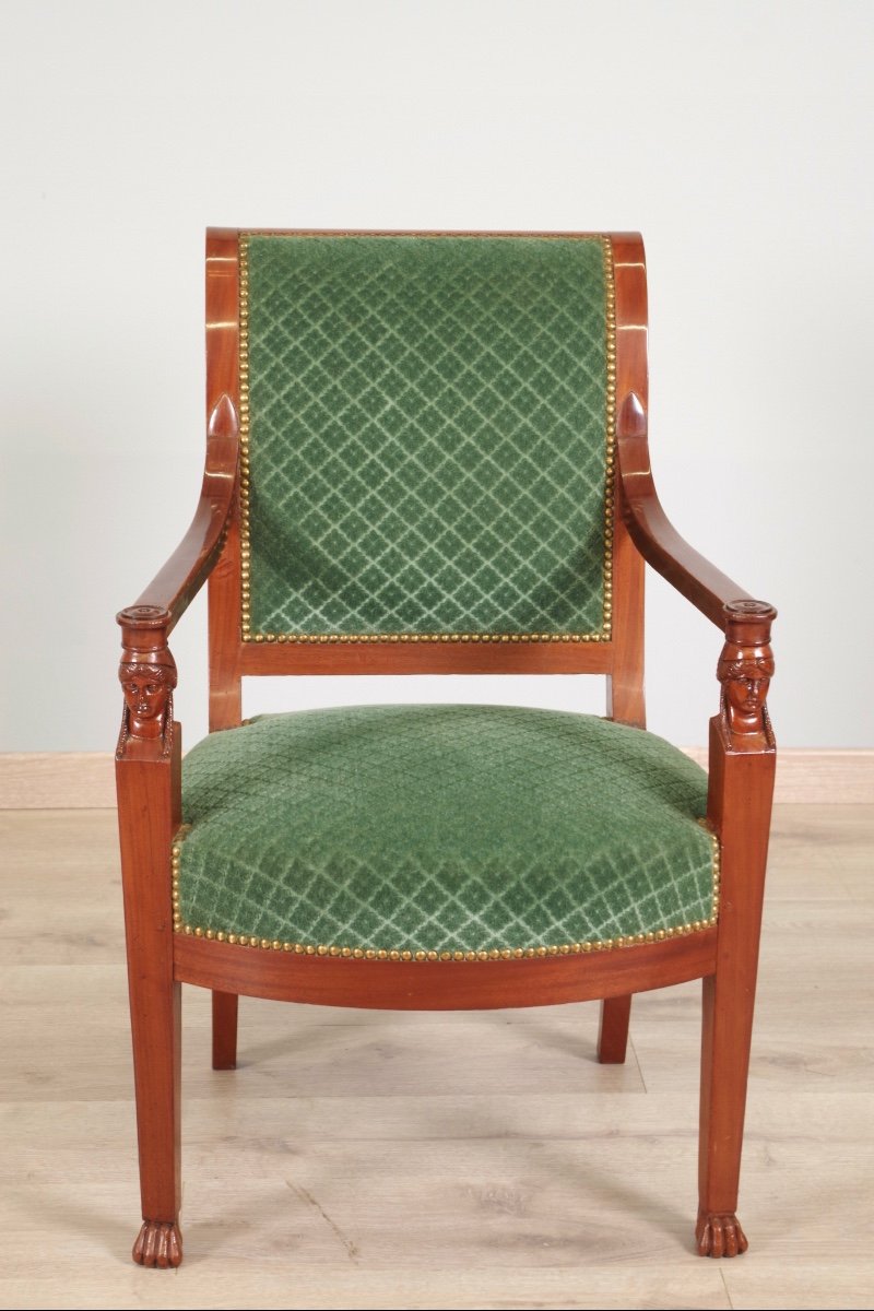 Six fauteuils  Retour d'Egypte style Jacob-Desmalter-photo-1