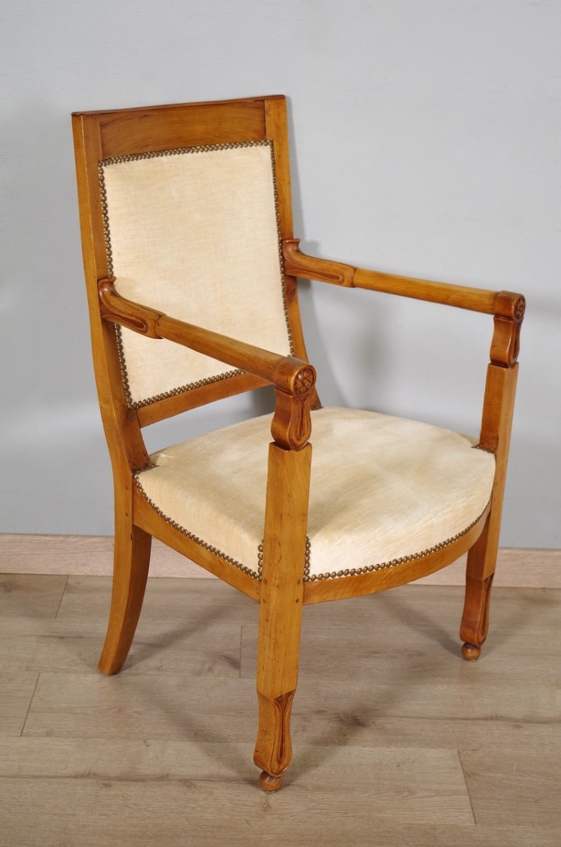 Paire de fauteuils époque Consulat-photo-6
