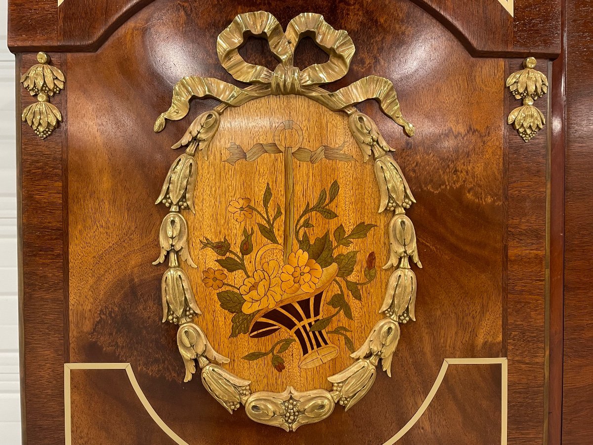 Louis XVI Style Bookcase With Gilt Bronze Marquetry-photo-4