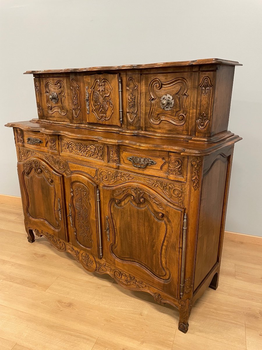 Louis XV Style Provençal Walnut Sideboard-photo-2