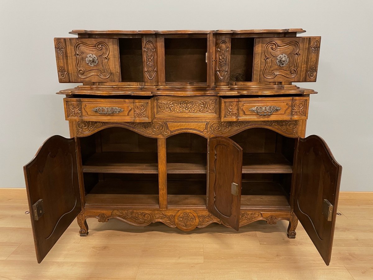 Louis XV Style Provençal Walnut Sideboard-photo-4