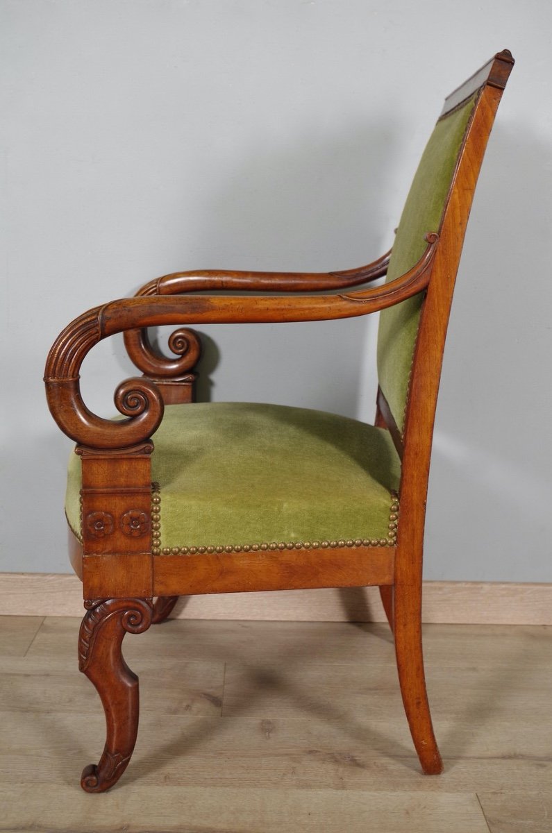 Pair Of Restoration Period Armchairs-photo-7