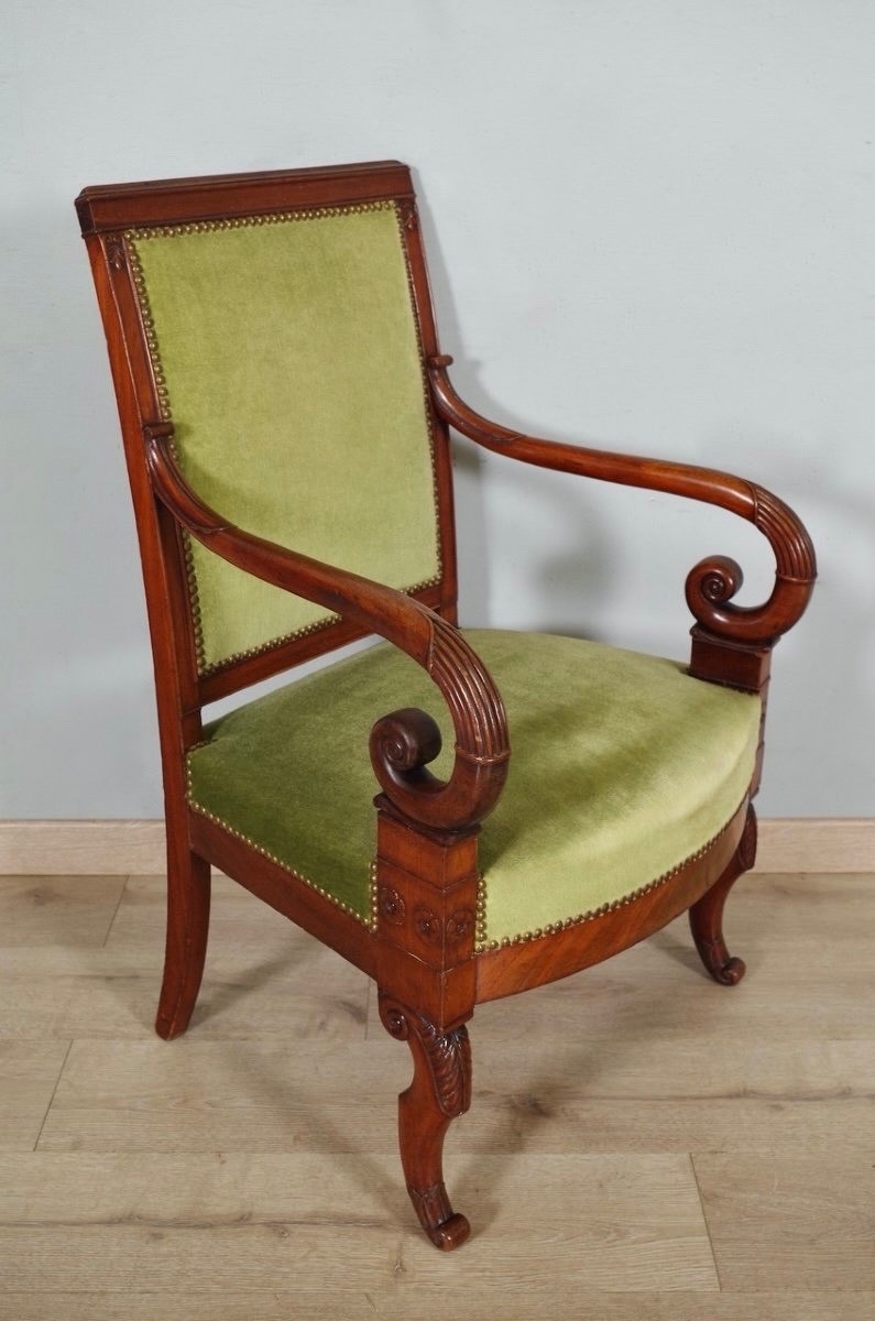 Pair Of Restoration Period Armchairs-photo-2