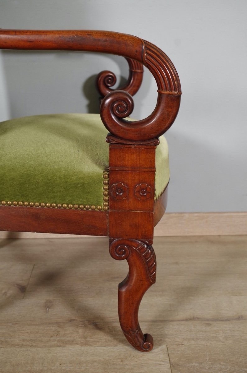 Pair Of Restoration Period Armchairs-photo-5
