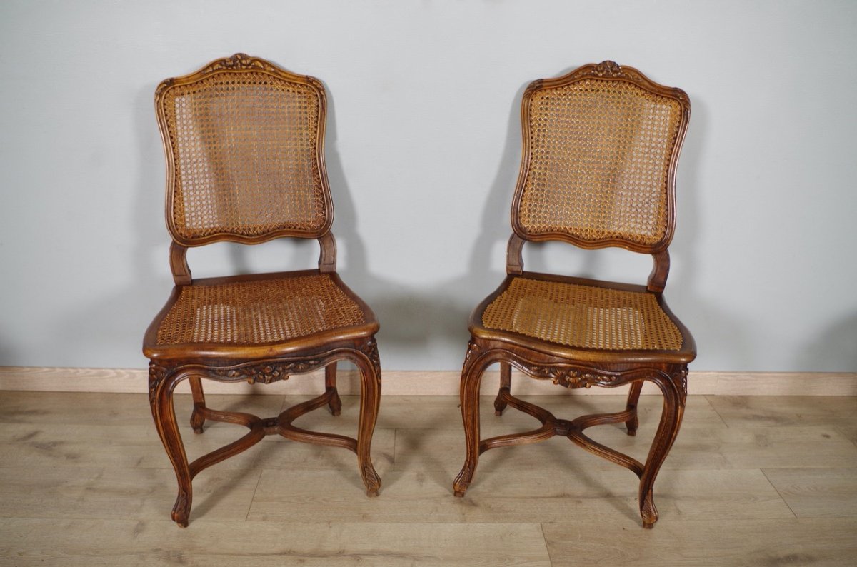 Quatre chaises style Louis XV-photo-2