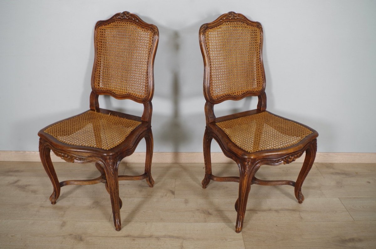 Quatre chaises style Louis XV-photo-3