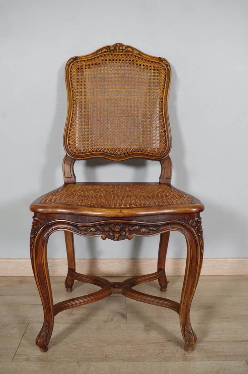Quatre chaises style Louis XV-photo-4
