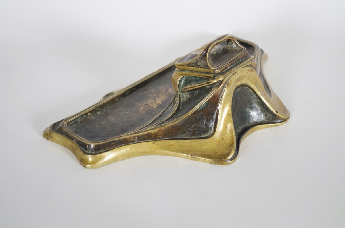 Gustav Gurschner : encrier Art-Nouveau-photo-3