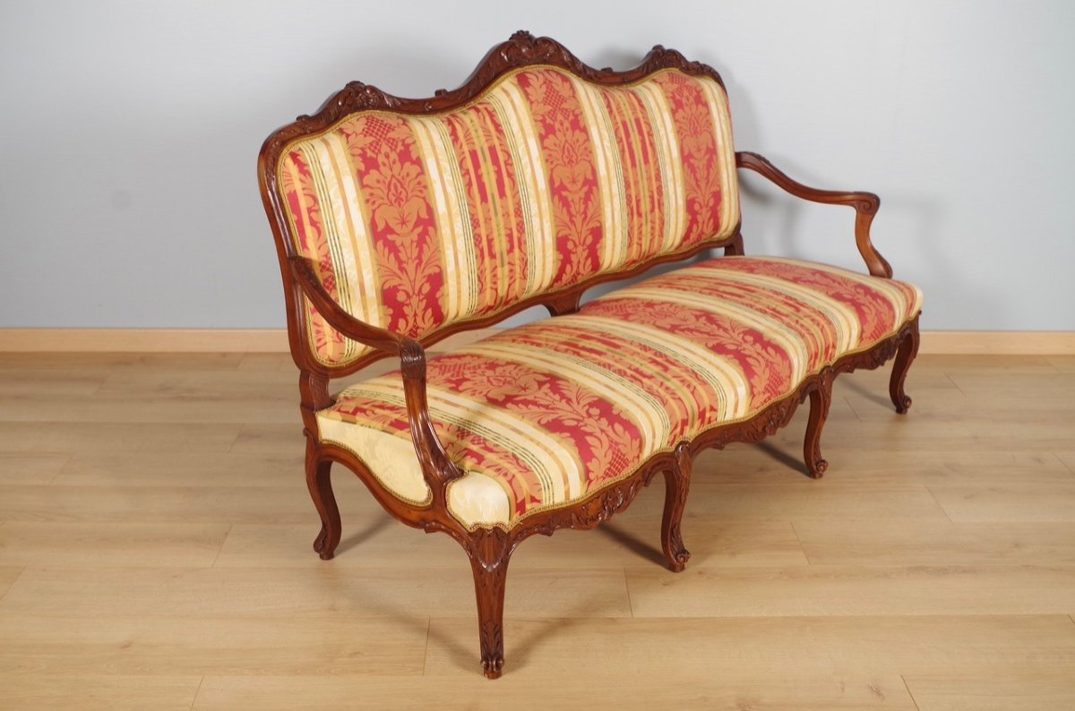 Regency Style Sofa Walnut-photo-1
