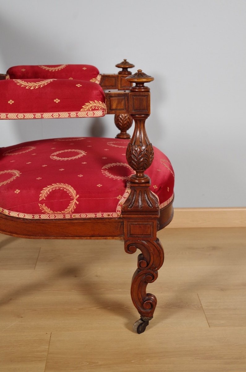 Fauteuil Napoléon III noyer-photo-6