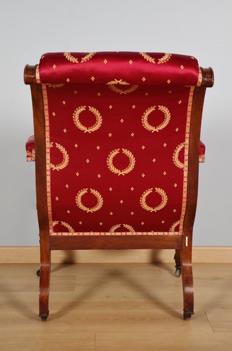 Fauteuil Napoléon III noyer-photo-7