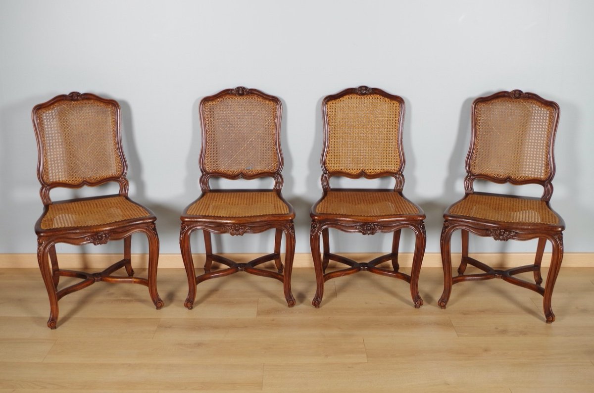 Twelve Louis XV Style Chairs-photo-4