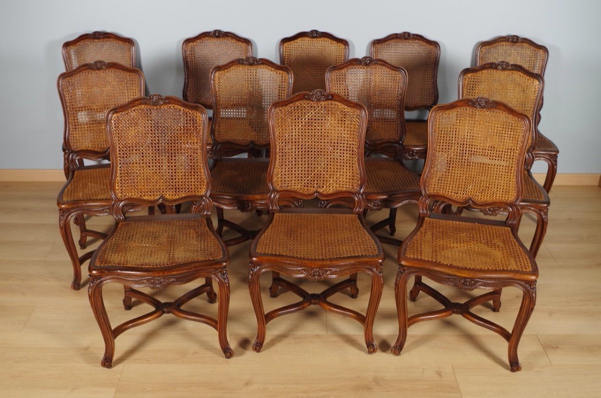 Twelve Louis XV Style Chairs