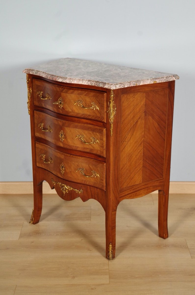 Louis XV Style Chest Of Drawers-photo-3