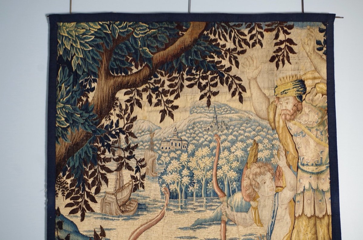 Tapisserie des Flandres &eacute;poque XVIIe si&egrave;cle-photo-3