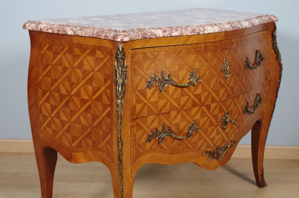 Louis XV Style Chest Of Drawers-photo-4