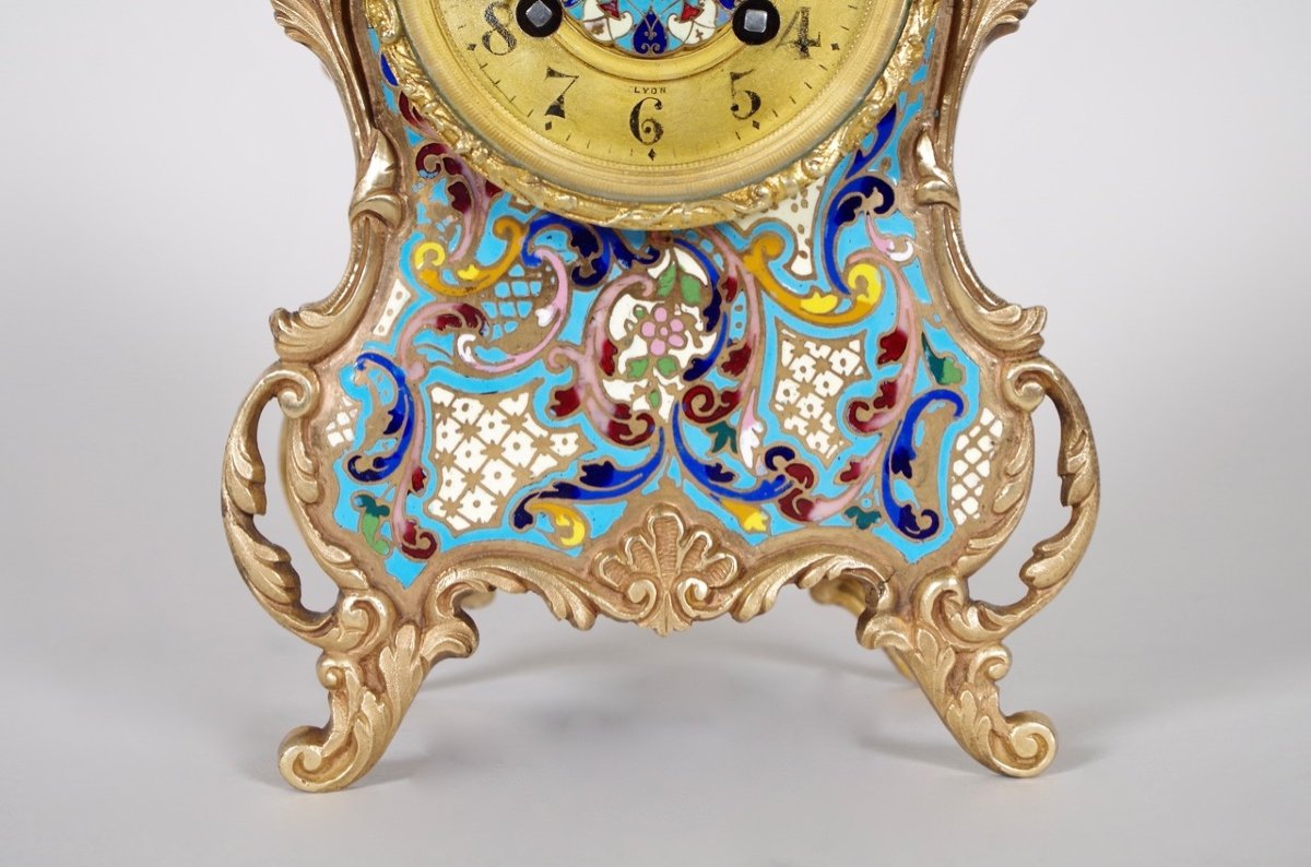 Napoleon III Cloisonne Clock-photo-4