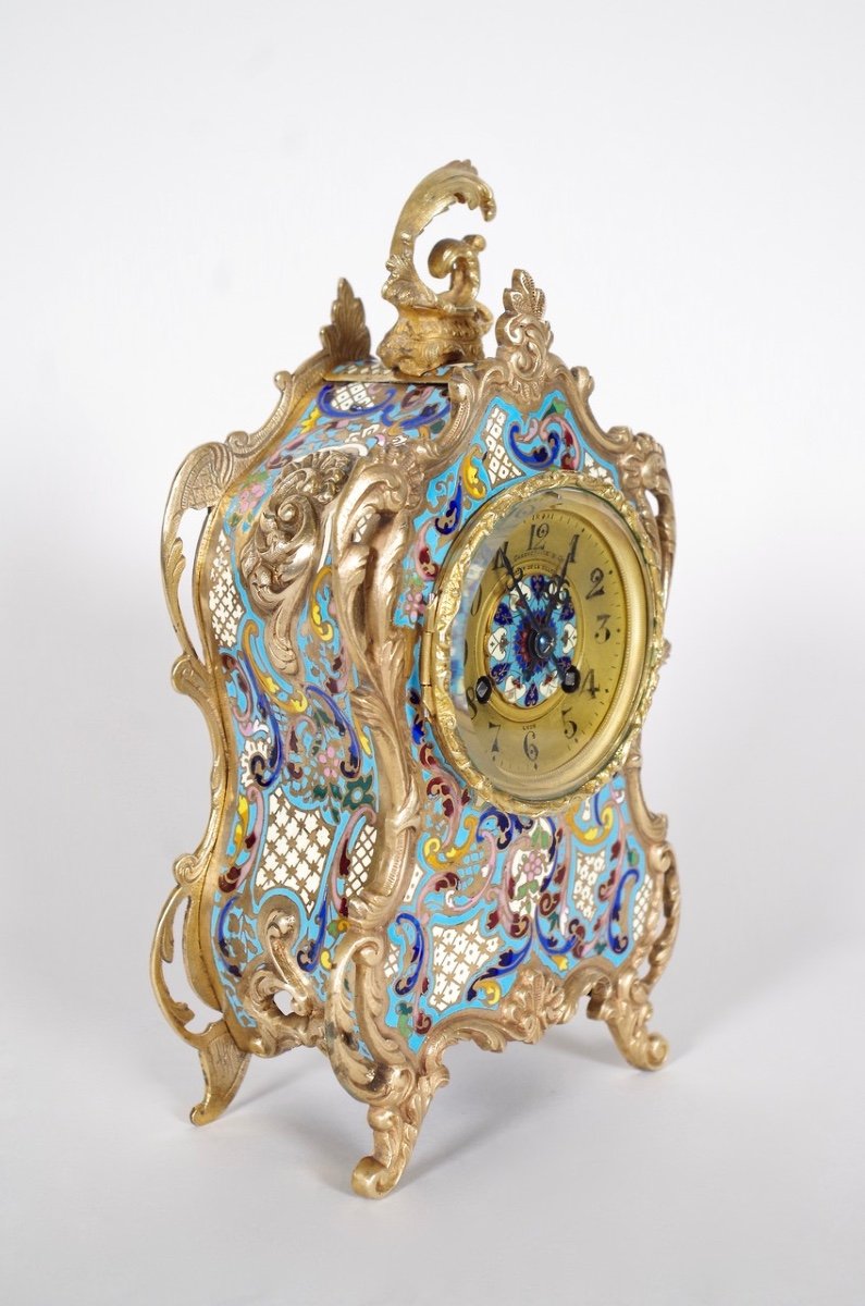 Napoleon III Cloisonne Clock-photo-4