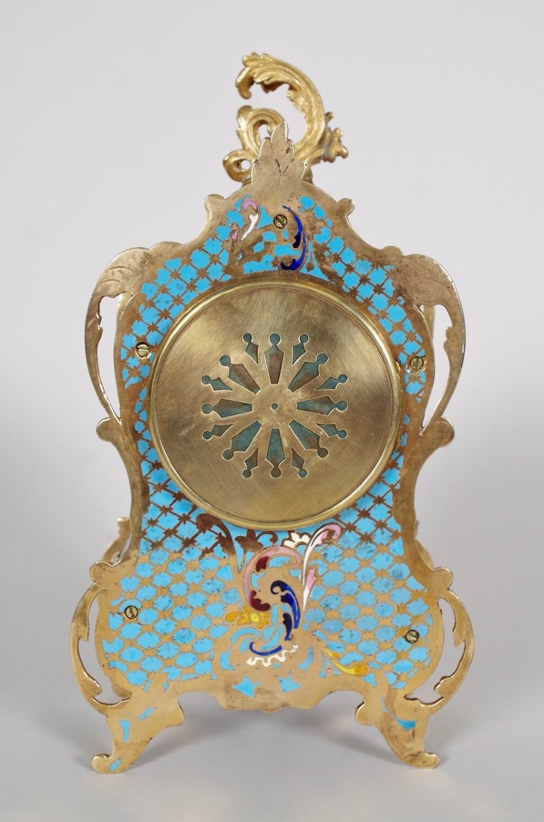 Napoleon III Cloisonne Clock-photo-6
