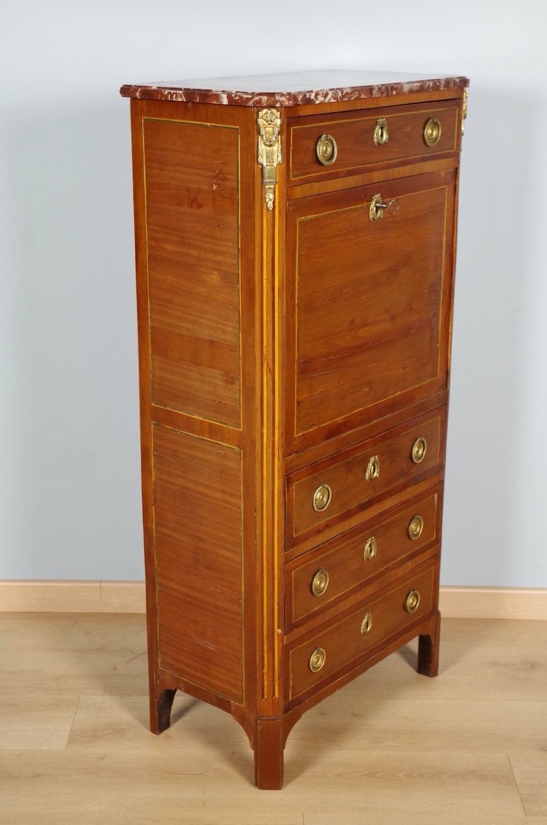Secrétaire époque Louis XVI estampillé F.Schey-photo-4