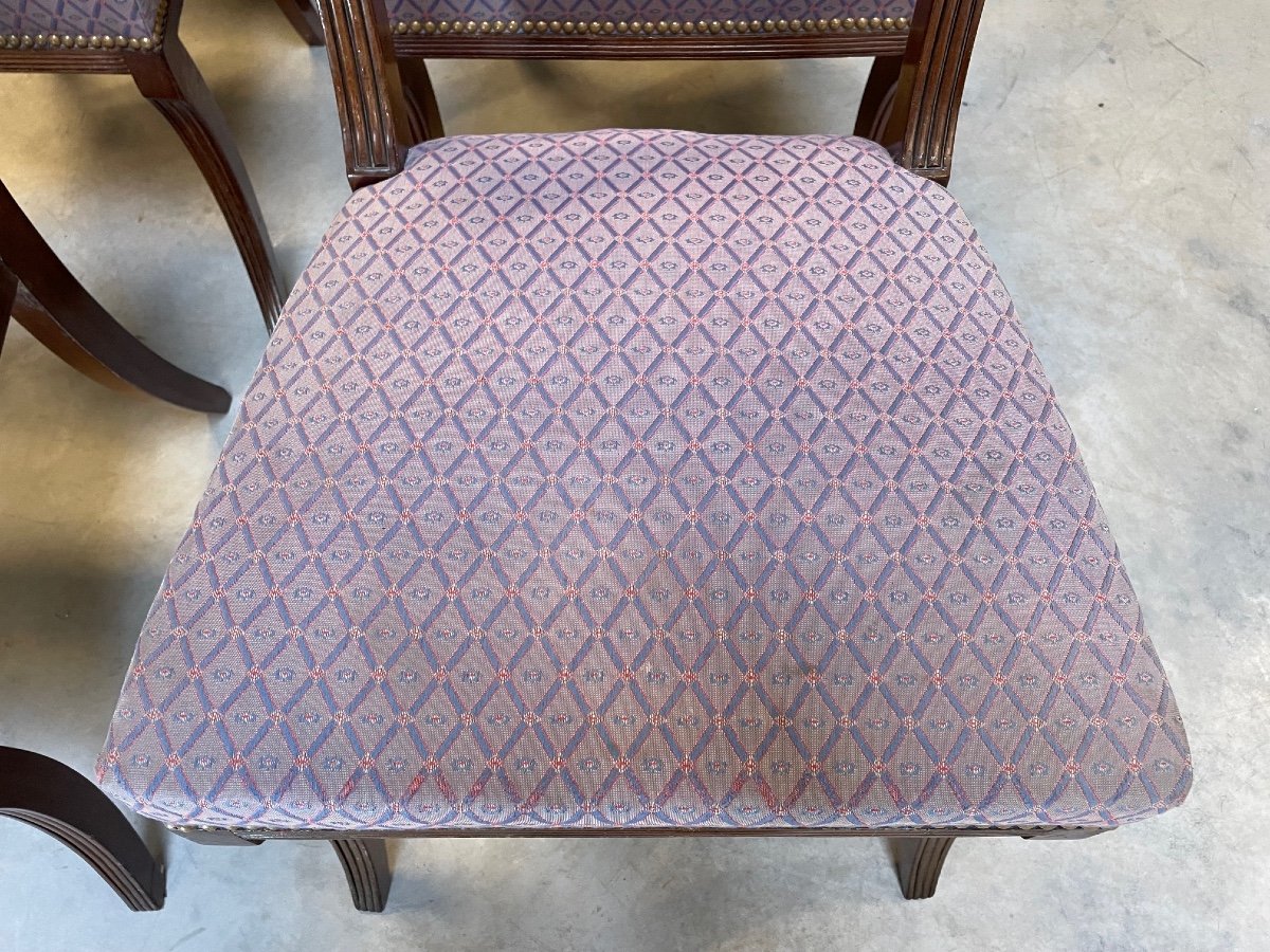Six Consulate Style Chairs-photo-4