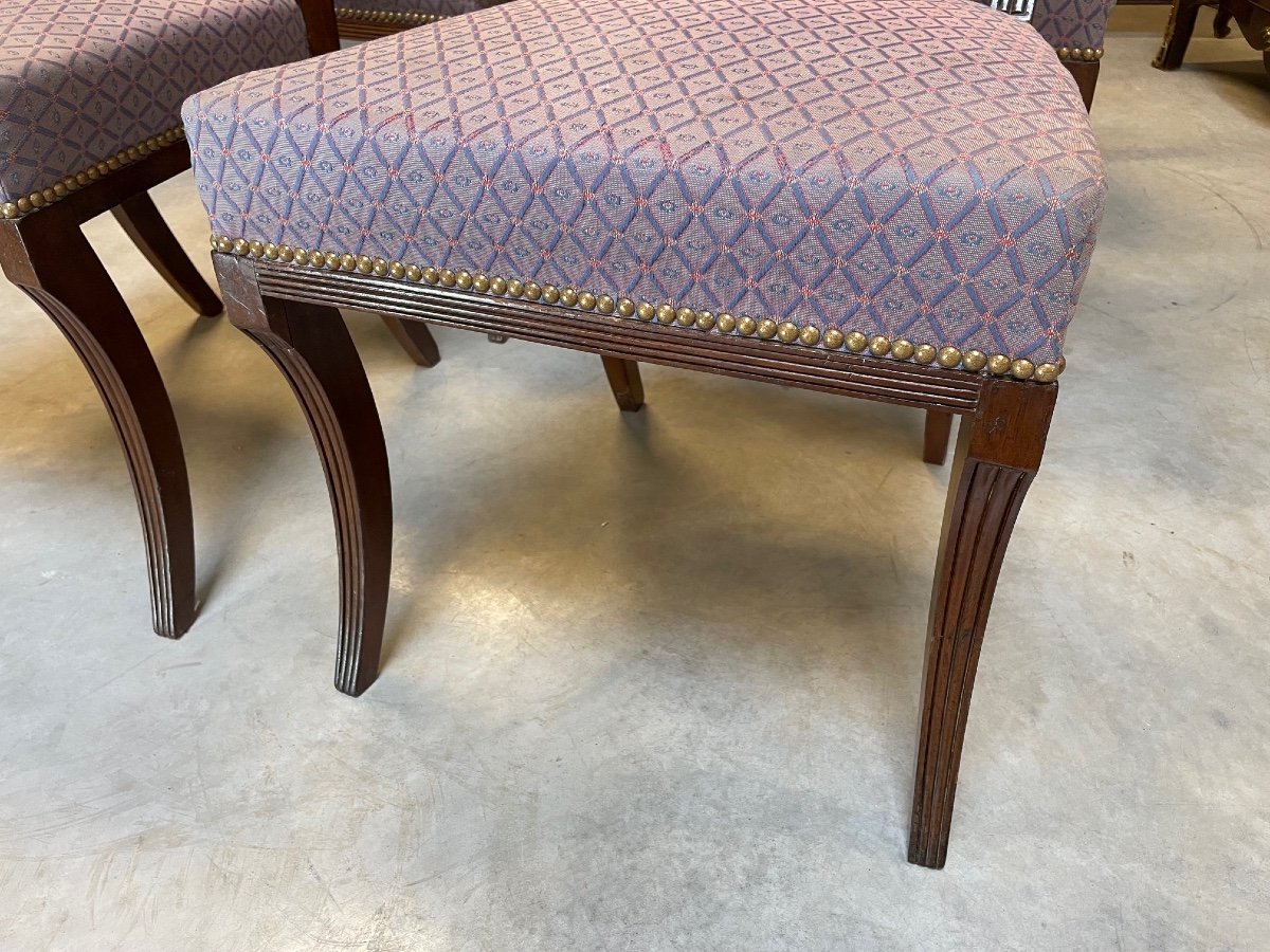 Six Consulate Style Chairs-photo-2