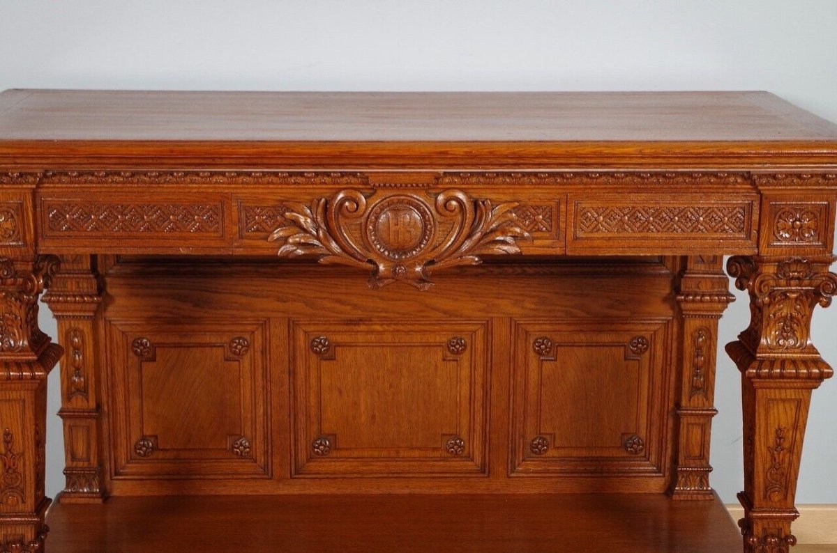 Console desserte style Louis XIV-photo-3