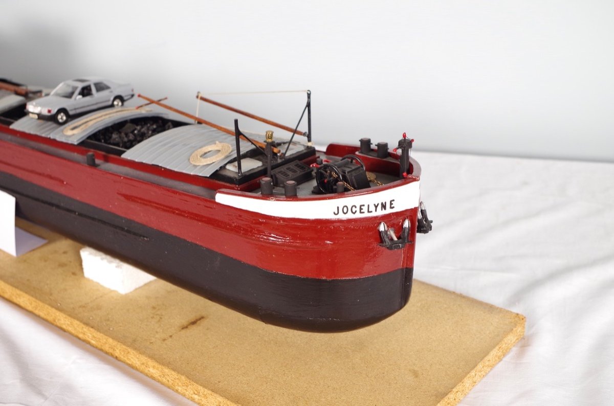 Maquette de péniche : automoteur type Freycinet-photo-6